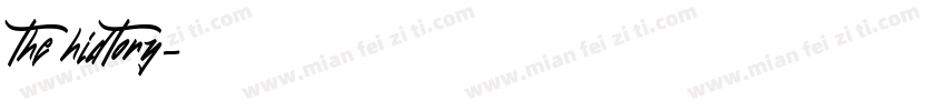 the hidtory字体转换